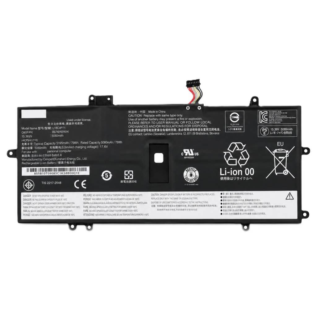 New Original Lenovo Battery L18C4P71 51Wh 15.36V for ThinkPad X1 Carbon 7th 8th Gen
