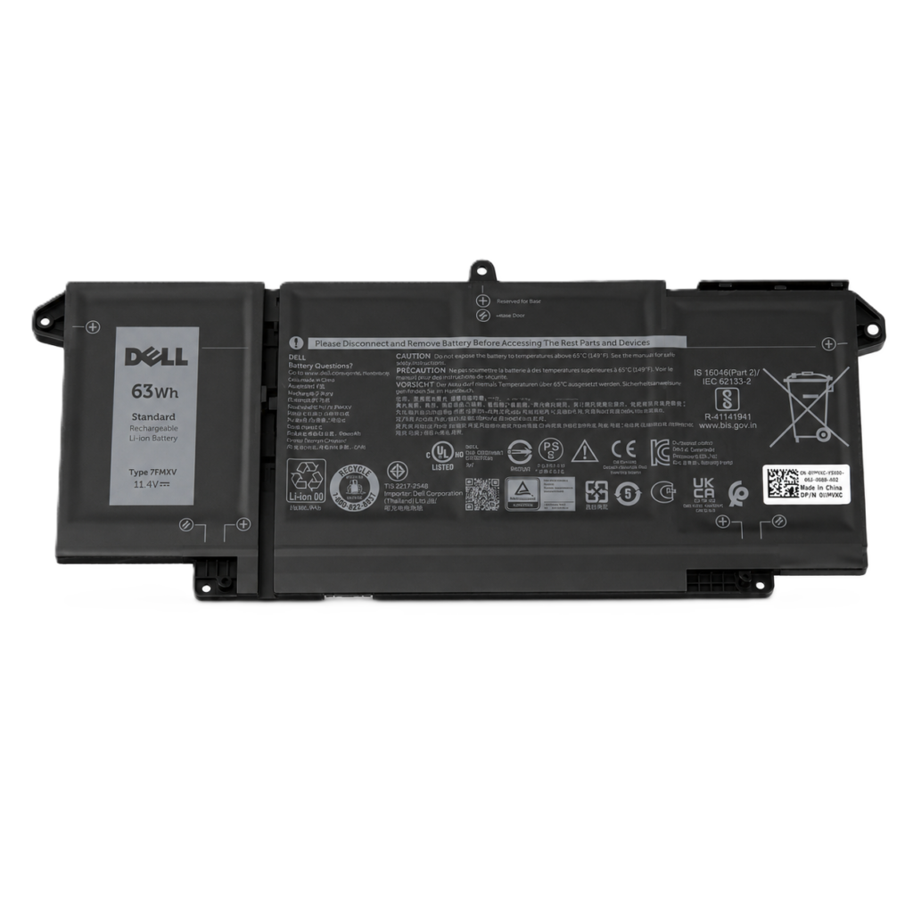 New Original Dell Battery 7FMXV 63Wh 11.4V for Dell Latitude 7420,7520 & Latitude 5320,7320